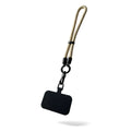 Beige wrist phone strap